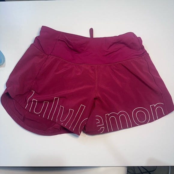 lululemon athletica Pants - Lululemon red shorts, track, cross country, running, workout, athletics